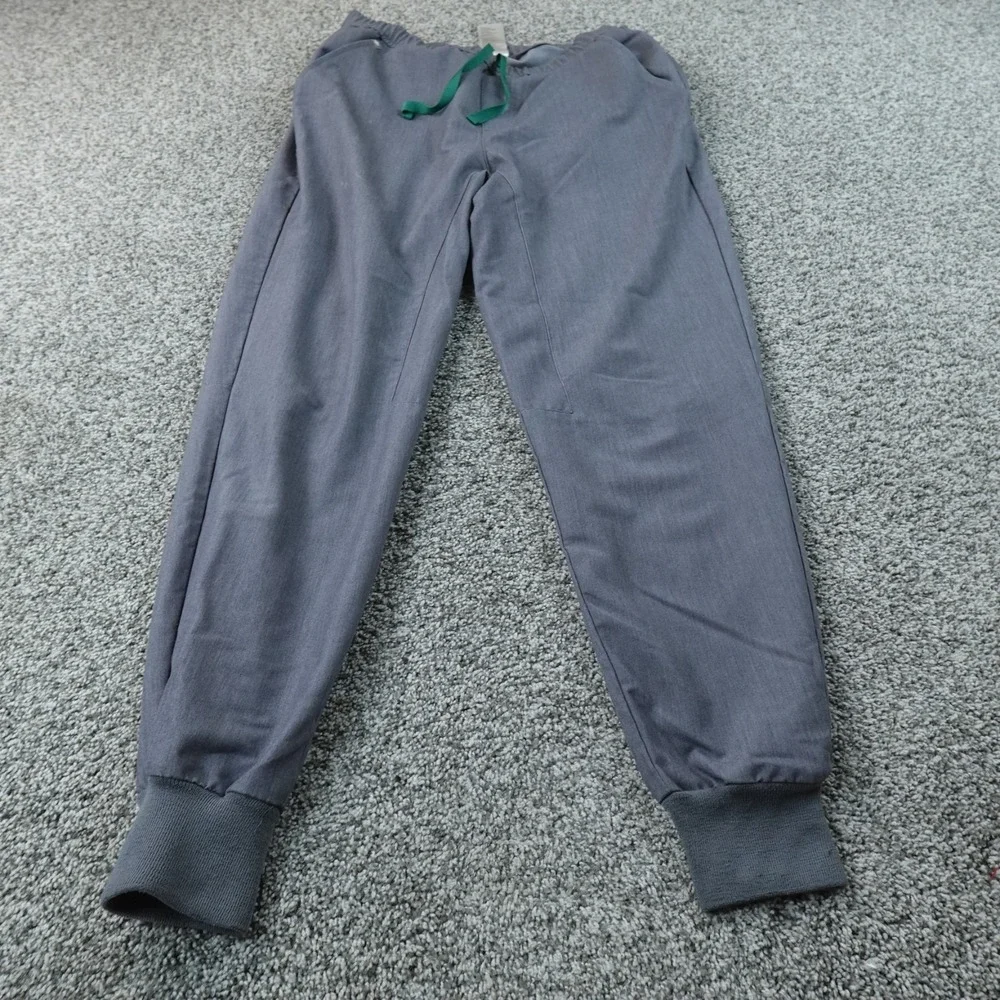 FIGS Pants Mens M Gray Tansen Scrub Bottomm Jogger Drawstring Stretch Medical